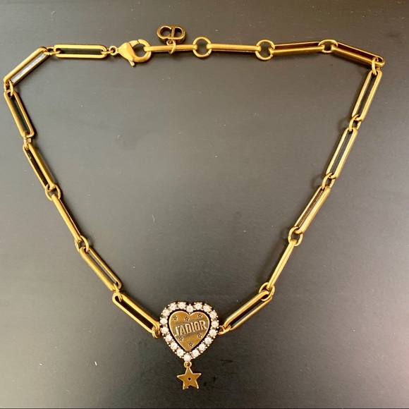 dior heart choker